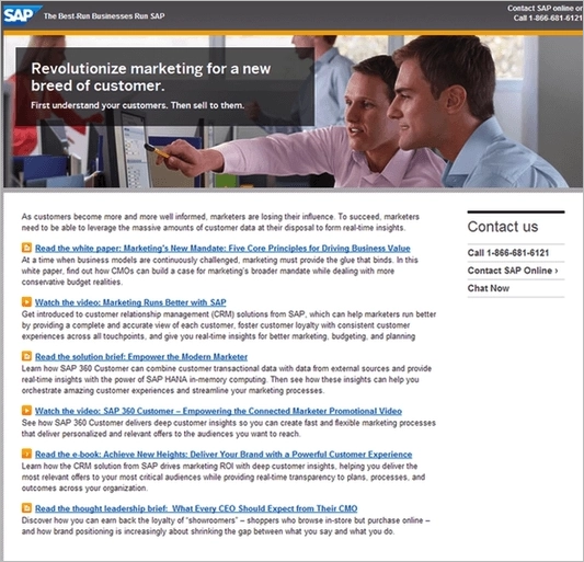 landing page optimization fail: old, irrelevant image