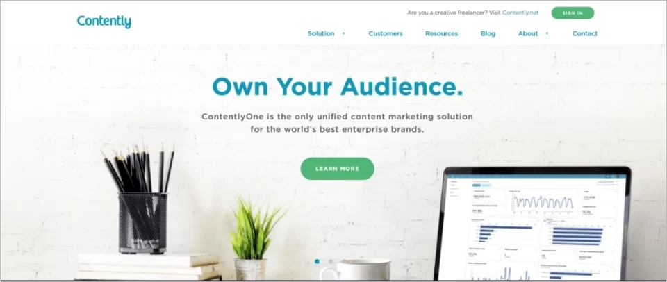 landing page optimization with a slideshow