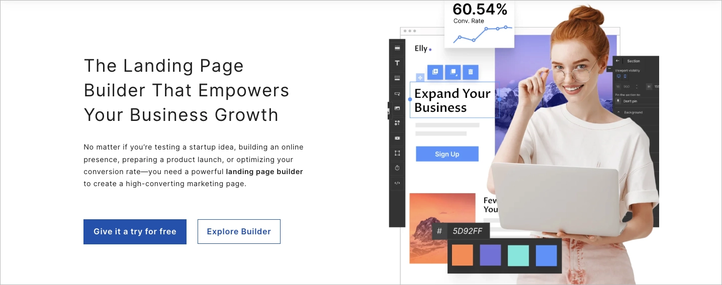 landing page builder by landingi