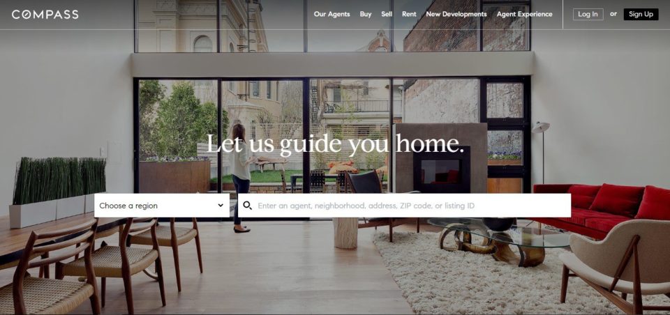 exemplo de página de destino de imóveis