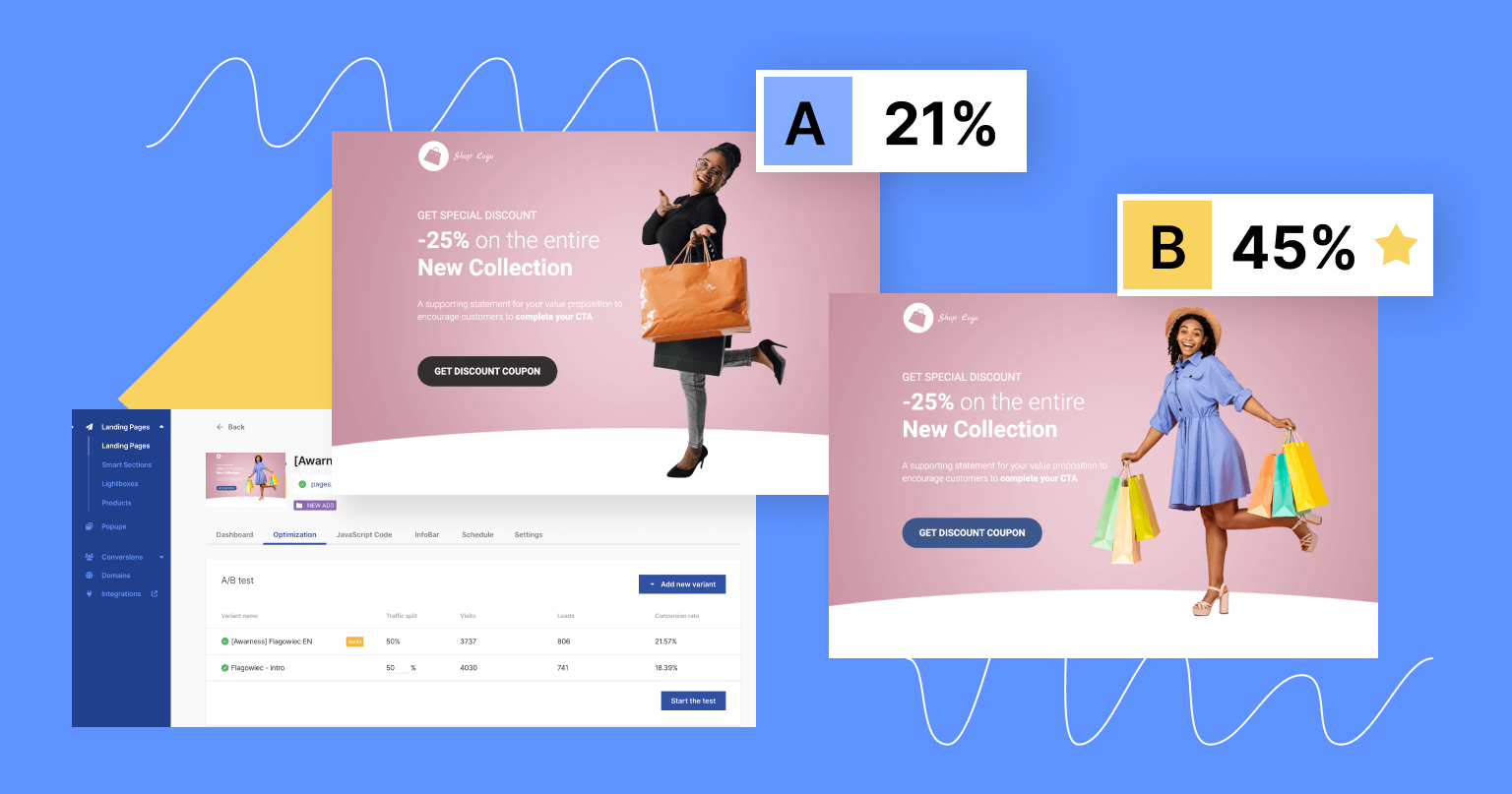 Infographics for A/B testing