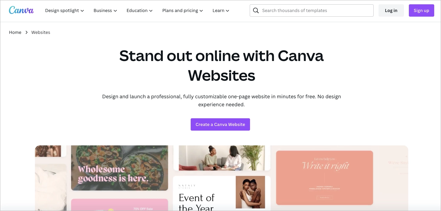 Como criar uma landing page no Canva?