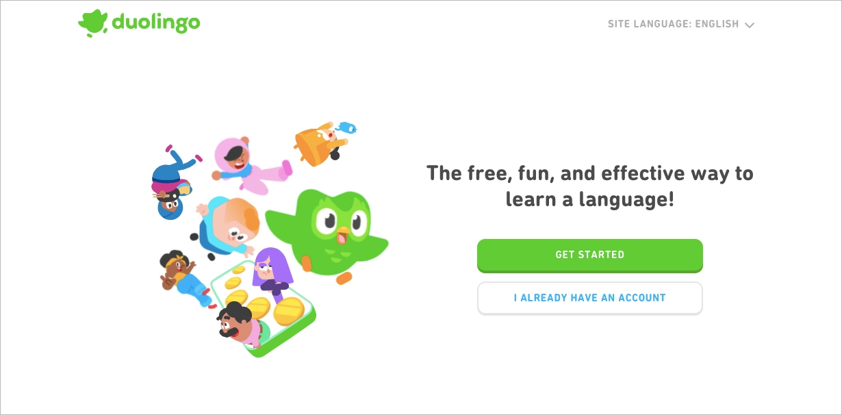 Duplingo - exemplo de copywriting de conversão