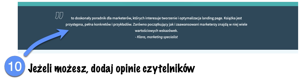 Społeczny dowód słuszności, czyli opinie czytelników