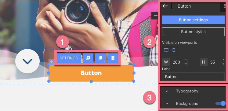 widgets landing page builder
