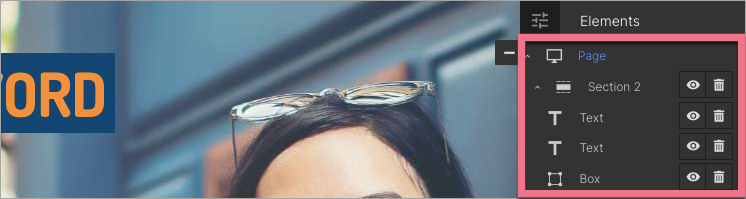 landingi editor builder elements