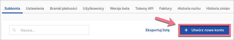 stwórz subkonto landingi agency