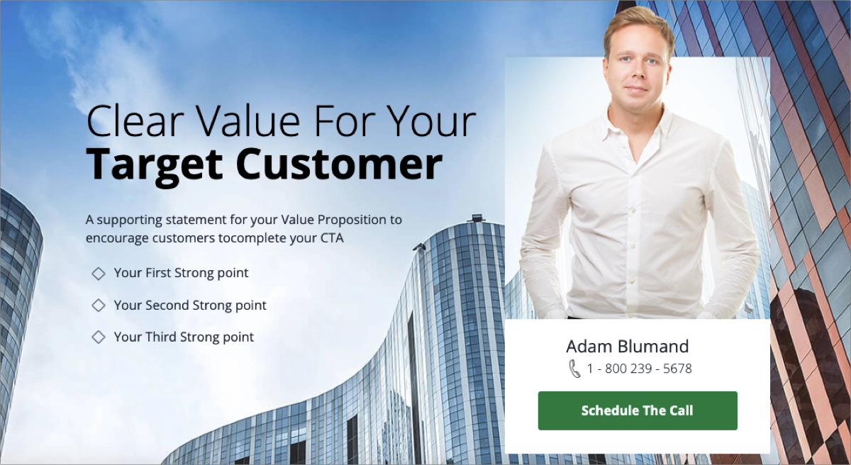 best template to create landing pages for real estate