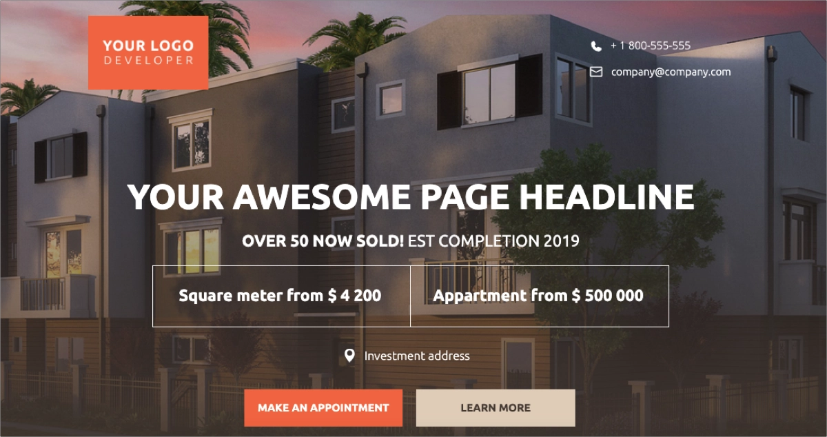 best real estate template for compelling offer