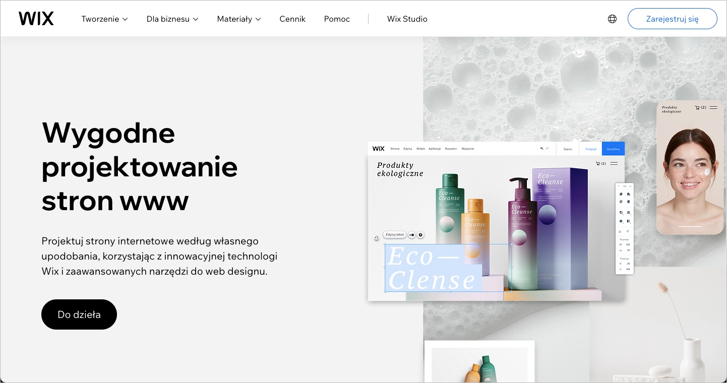 Jak stworzyć landing page w Wix