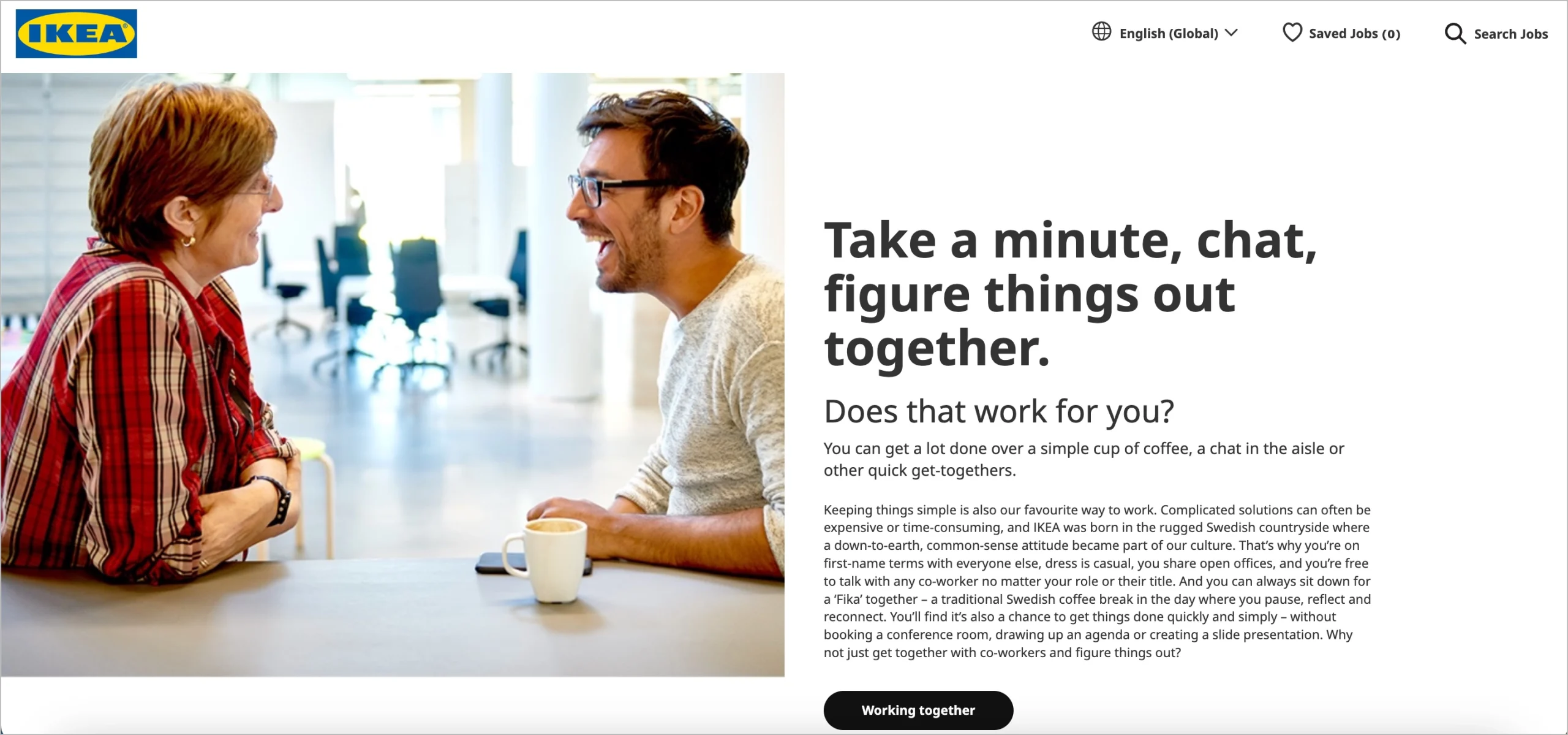 one of the best one pagers in HR by Ikea