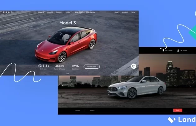 automotive landing pages