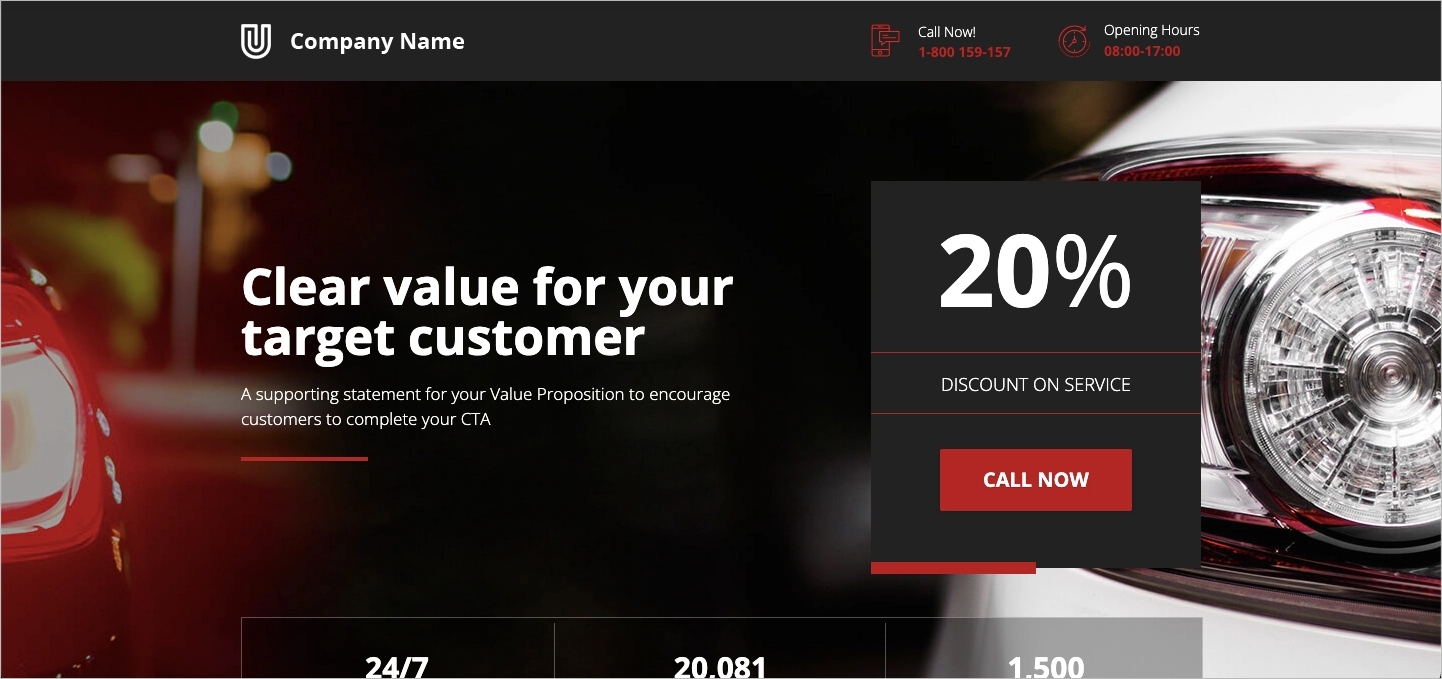 Marketing de afiliación landing page plantilla