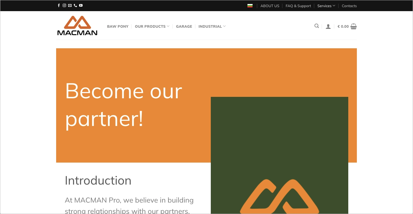 Asociación landing page ejemplo