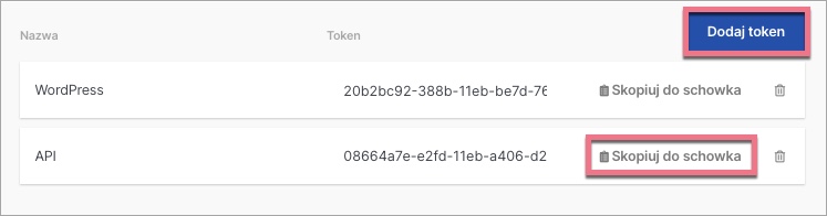 Kopiowanie API Landingi