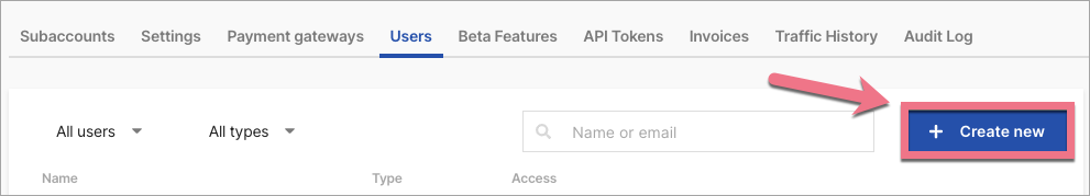 add new user to subaccount