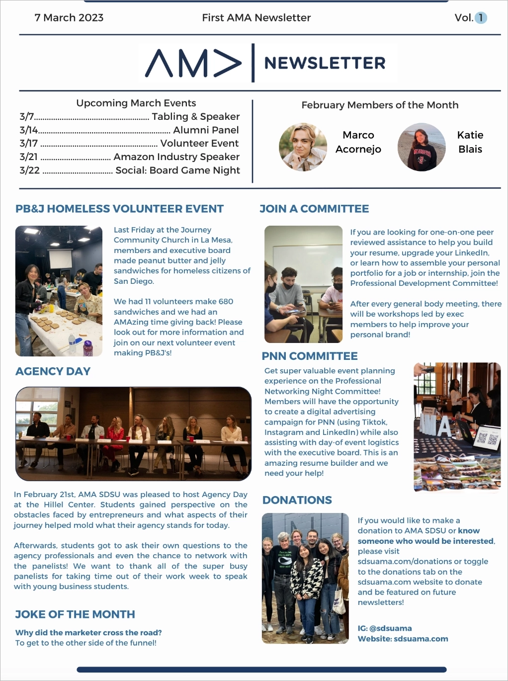 AMA newsletter created with the use of artificial intelligence and machine learning