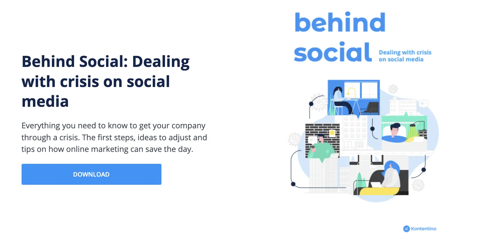 free resources download button on the webpage