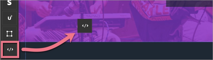 Adding an HTML widget in landing page builder