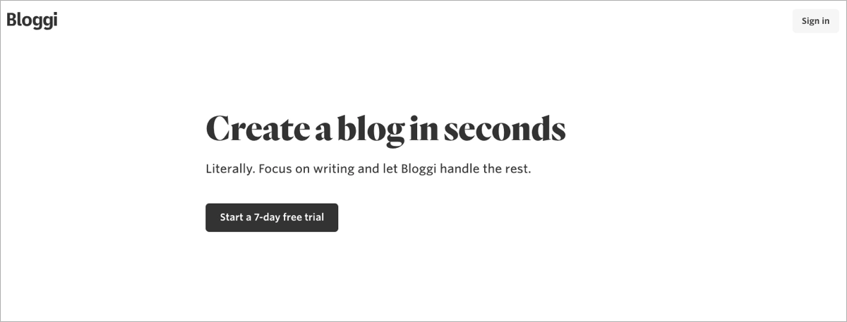 landing page software as a service example