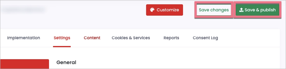 Saving changes for CookieHub integration