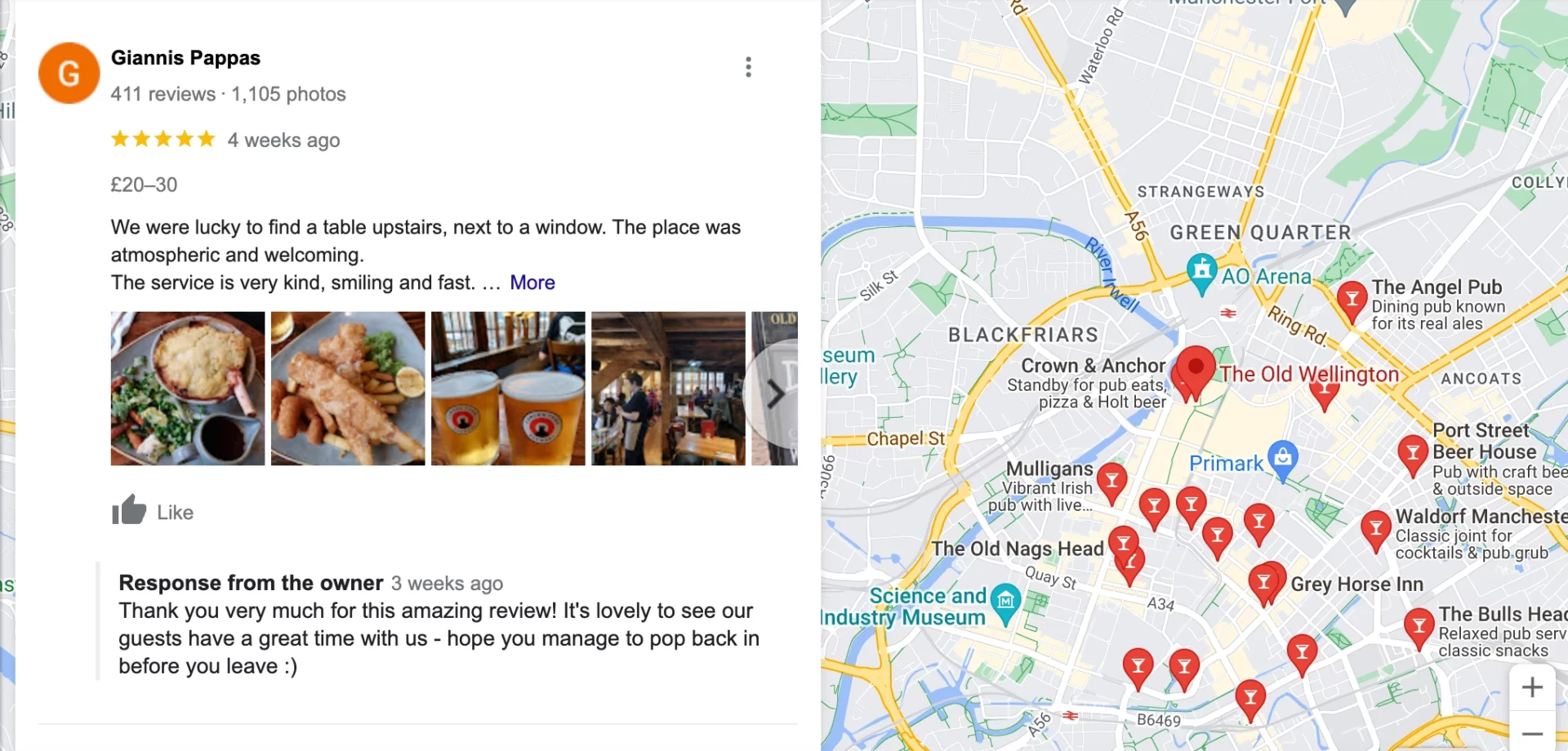 reply to user comment as an example of good marketing communication