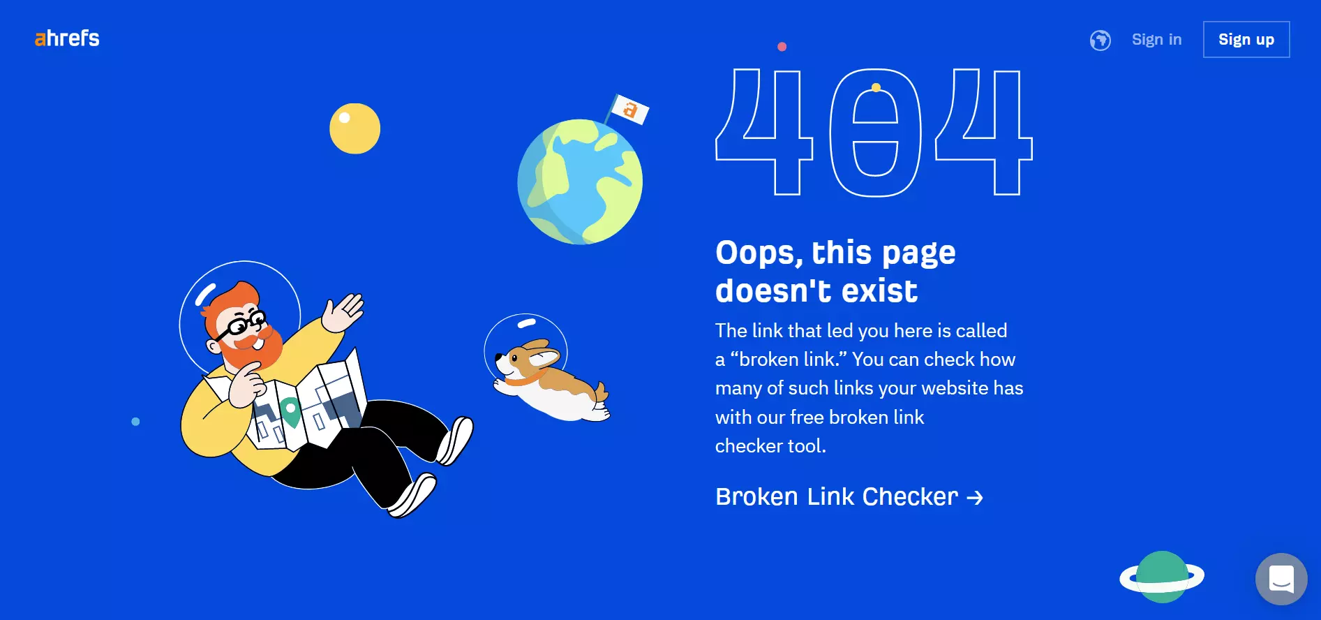 404 landing page