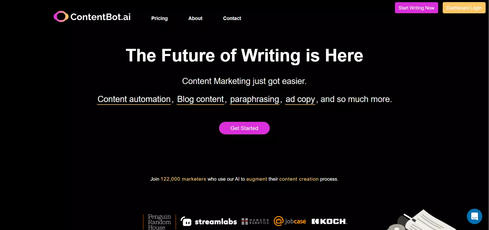 ContentBot.ai treści generowane przez AI