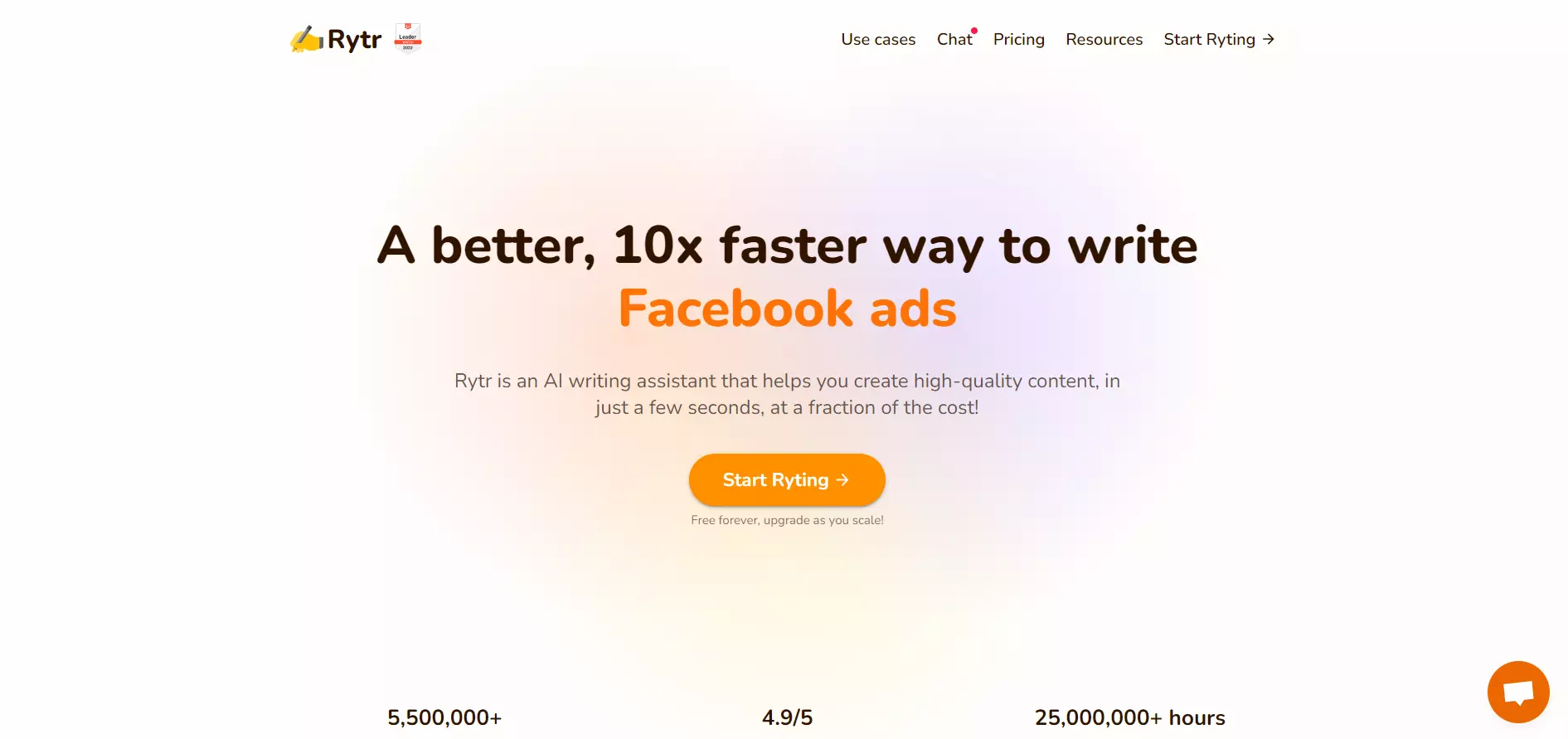 Rytr – generowanie treści AI dla Facebook Ads