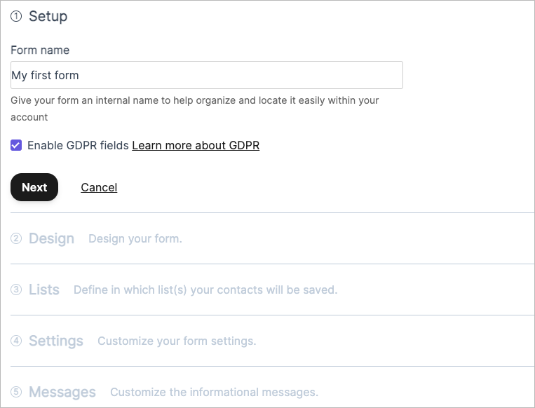 Skonfiguruj formularz Brevo