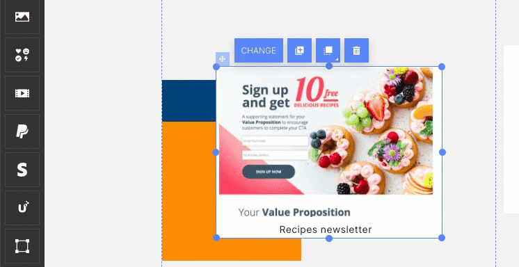 how to add gif in landingi