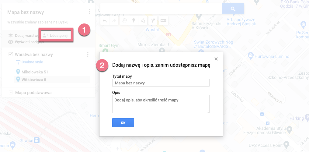 googlemaps w landingi