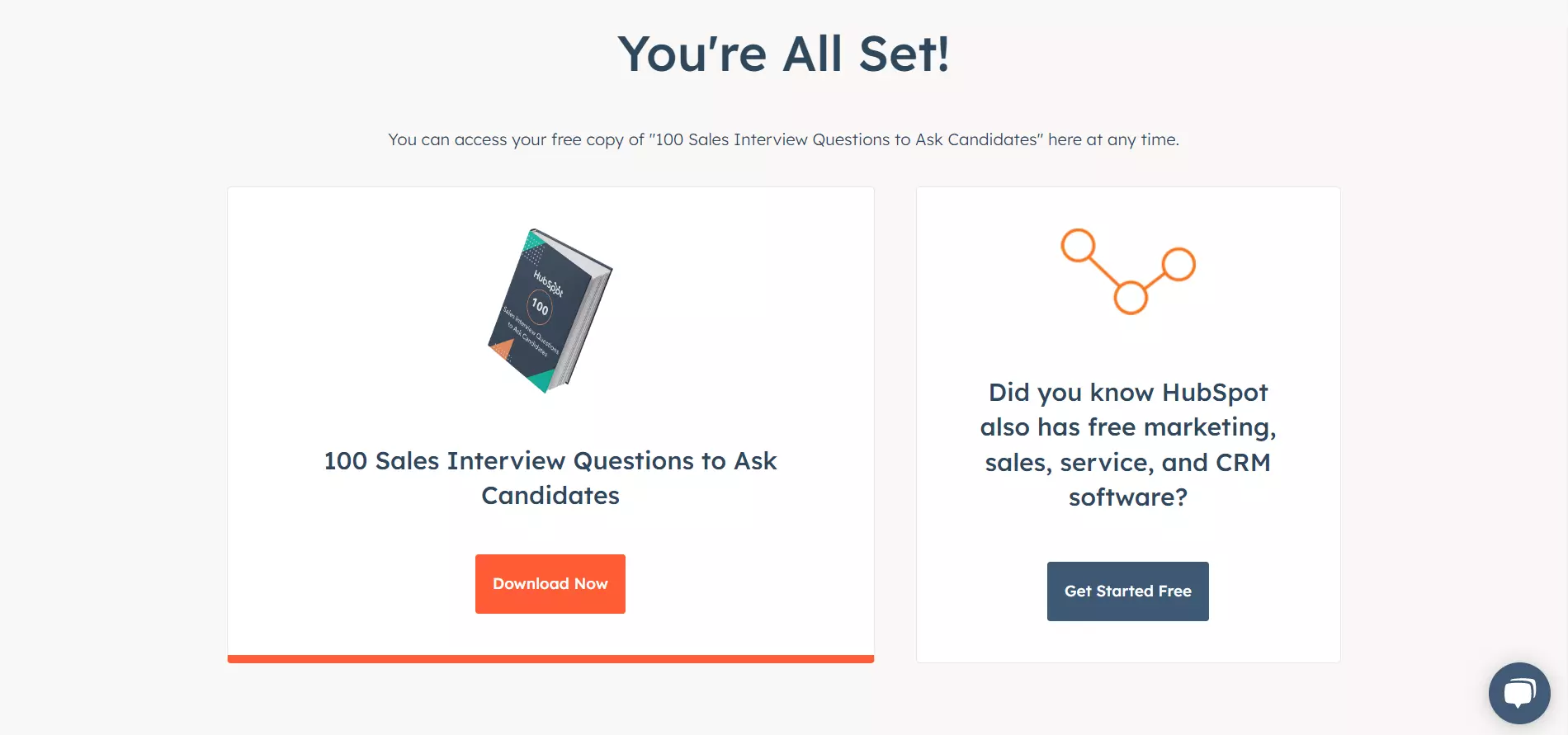 landing page de Agradecimento