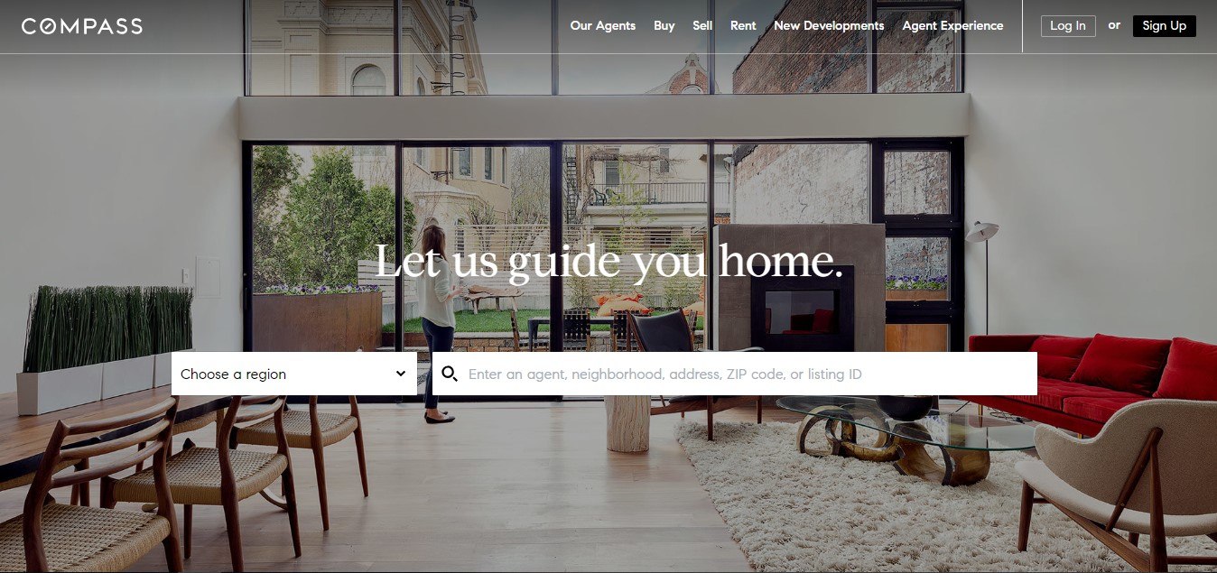 Przykład nowoczesnej strony agencji nieruchomości