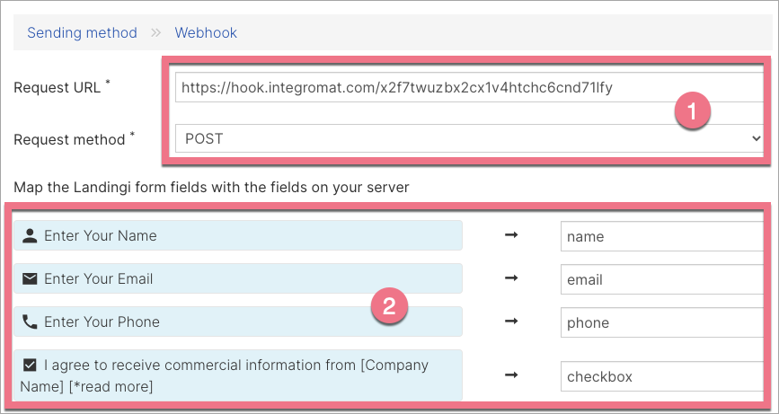 landingi webhook integration