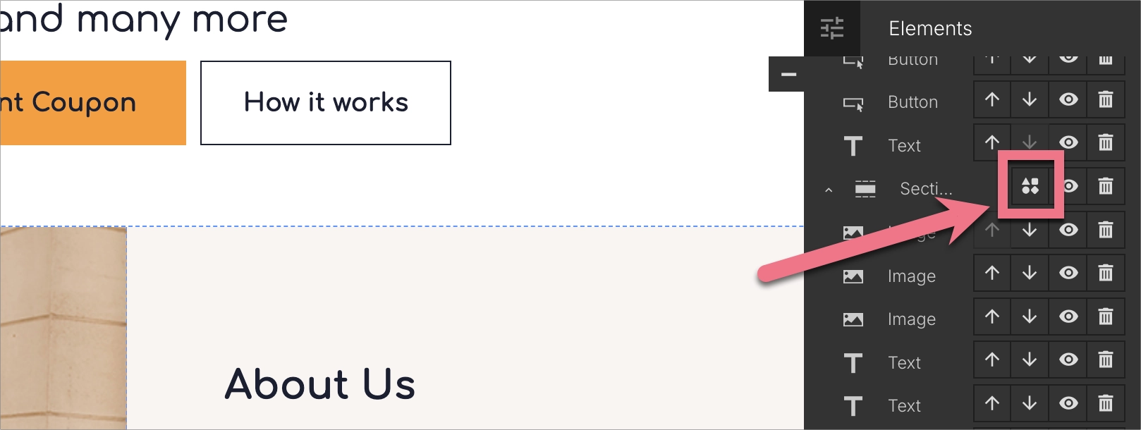 Automatic sorting icon
