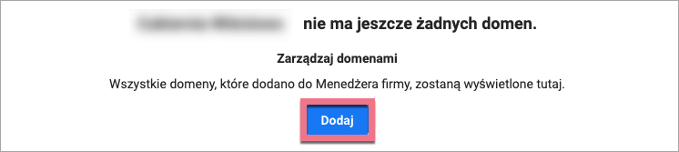 dodaj nową domenę facebook manager