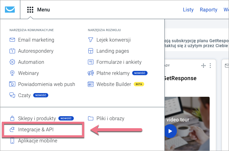 getresponse integracje