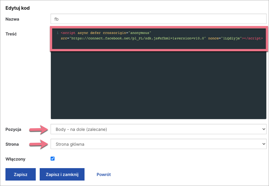 dodaj kod java like button