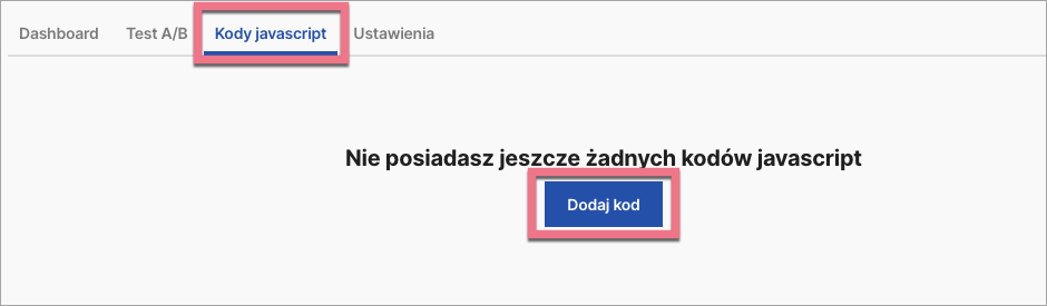 Dodaj kod Java