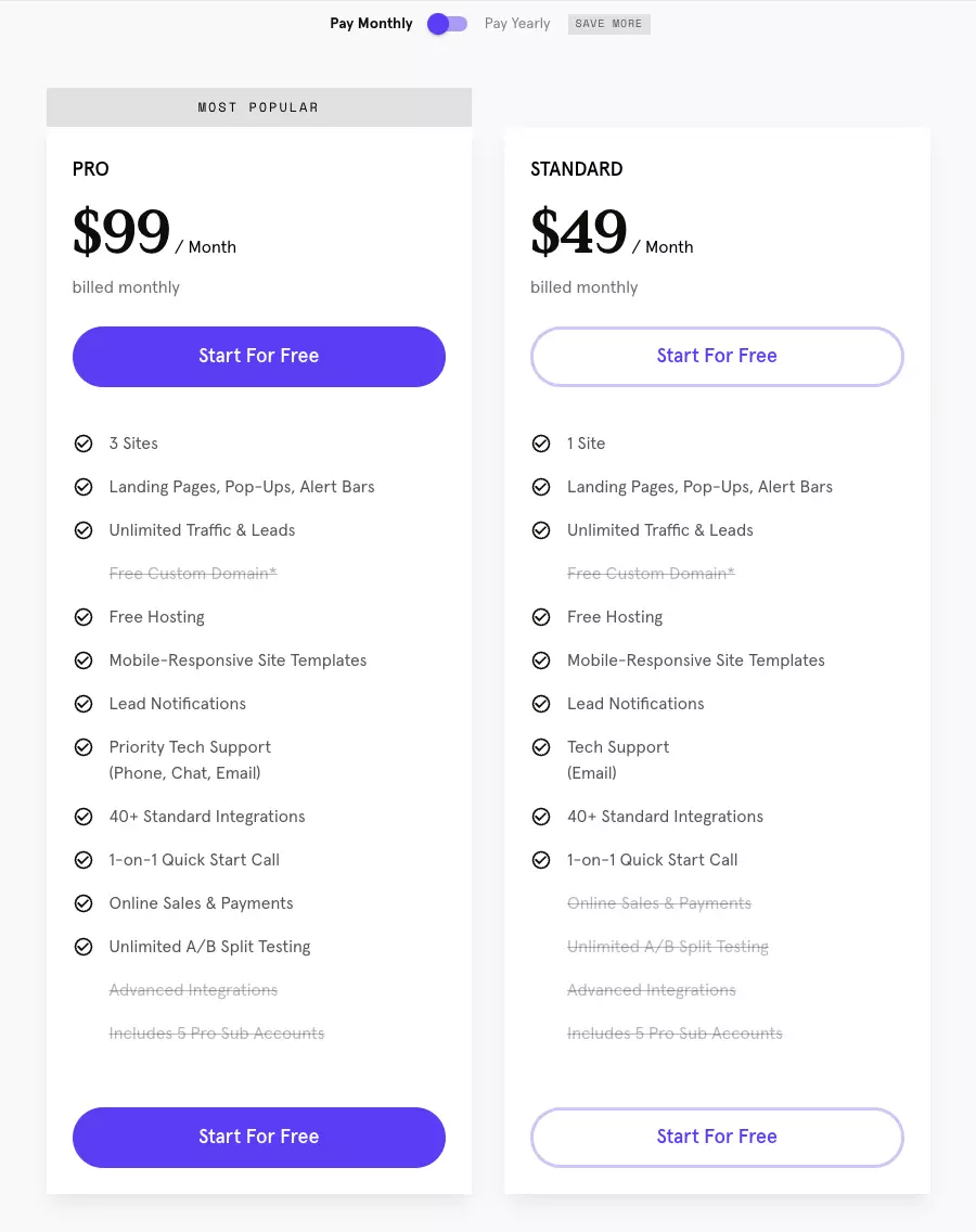 Pricing Plans