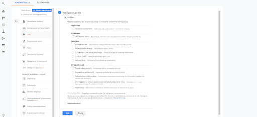 Google Analytics konwersja