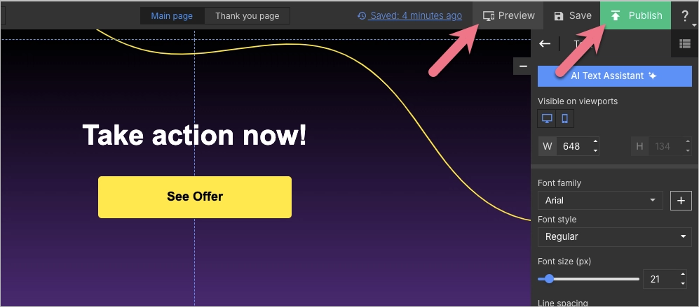 preview your splash pages to make sure they display corecctcly i.e. in search engines
