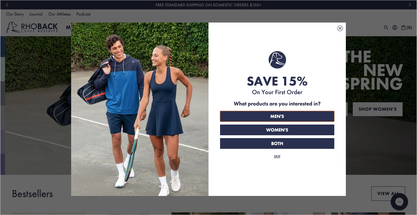 Rhoback - lightbox with key offerings