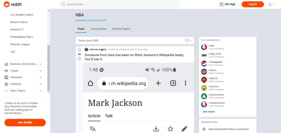 Reddit landing page de SEO programático