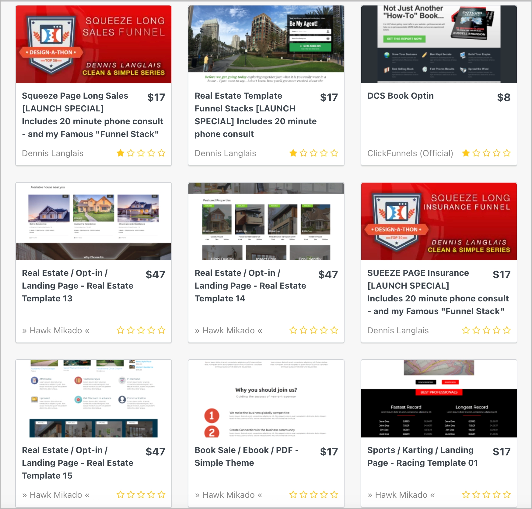 landing page templates by Click-Funnels