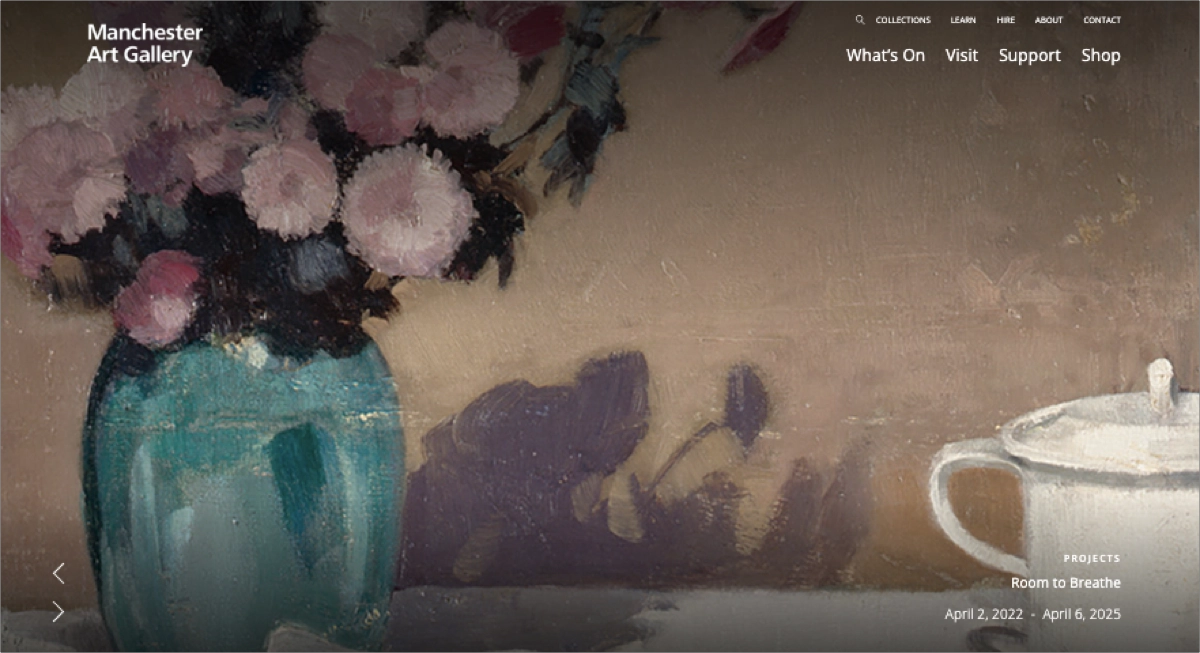 landing page galeria de arte