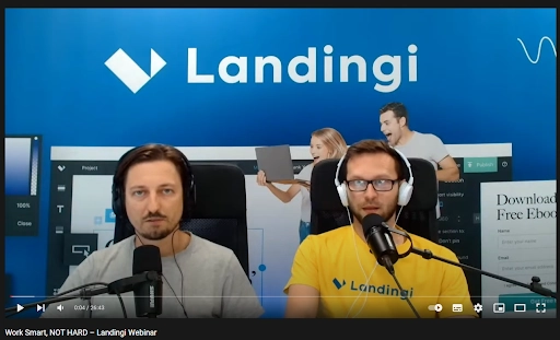 webinar landing page atualizacao