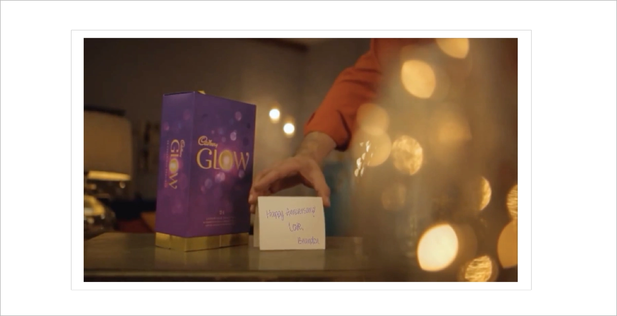 Cadbury's video campaign's shot
