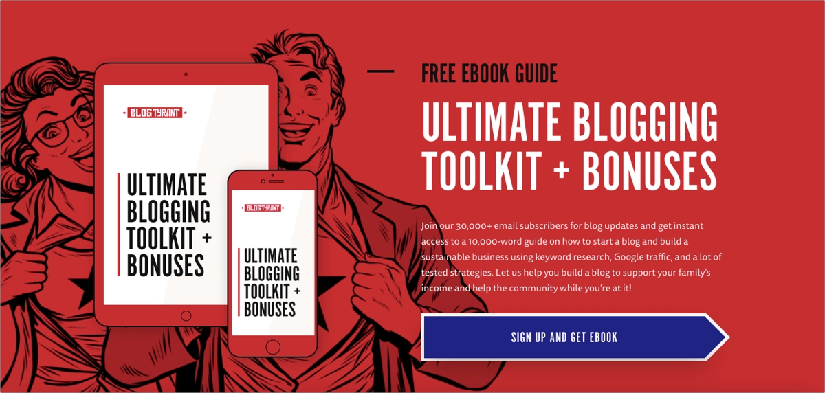 beautiful landing page for ebook